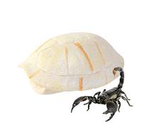 Reptile Hide Shelter, Climbing Habitat Decor, Lizard Cave Accessory, Natural-Look Texture, Secure Resting Space, Ideal para Gecko, Bearded Dragon, Snake, Turtle, Frog, 18,5 x 5,8 x 5,3 cm Brown Resin