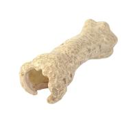 Reptile Hide Shelter, Climbing Habitat Decor, Lizard Cave Accessory, Natural-Look Texture, Secure Resting Space, Ideal for Gecko, Bearded Dragon, Snake, Turtle, Frog, 18.5x5.8x5.3cm Brown Resin