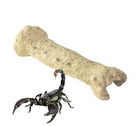 Reptile Hide, Small Lizard Shelter, Bearded Dragon Habitat, Climbing Decor, Durabless Reptile Cave, Safe Hiding for Gecko, Snake, Turtle, Frog, Indoor Terrarium Use, 18.5x5.8x5.3cm Brown Resin