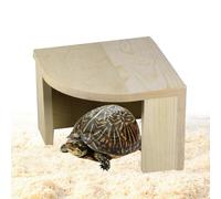 Reptile hidee Cave - Natural Aquarium Cabin Shelter | Turtle Lizard Fish Tank Hiding House | Decorative Habitat Cave for Shrimps Frogs Amphibians Terrarium Use