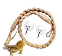 Reptile Ĥideout Hermit Crab - 68cm Cotton Rope Climbing Toy | Hanging Swing Bridge Ĥideout for Hermit Crab Lizard Bearded Dragon Reptile Tank Decoration Small Pet Habitat