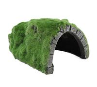 Reptile Hideout & Sunning Platform | Secure Synthetic Environment for Turtles/Lizards/Amphibians | Tortoise Rock Shelter with Sunning Terrace