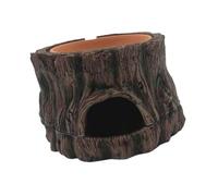 Reptile Hideout Turtle Basking Platform Resin Aquarium Tank Decor for Anfibians Betta Fish 14.0x14.0x13.0 cm- W1235