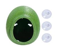 Reptile Hides and Caves, Cute Egg Shape Reptile Caves with Suction Cup | Bearded Dragon Cave Shelter for Hermit Crabs, Tree Frogs, Spiders, Chameleons and Small Snakes
