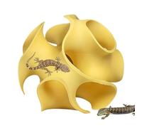 Reptile Hiding Cave - 3D Printed Gecko Shelter Box, Decorative Reptile Tank Cave House for Leopard Gecko, Lizards and Small Reptiles, Aquarium Terrarium Decor for Home Pet Owners