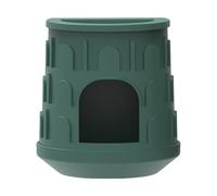 Reptile Home - Escondite de lagarto para reptiles | Piel de cerámica para serpientes, lagartos y tortugas | Cueva duradera cubierta de musgo para control de humedad | Seguro grande para terrarios y