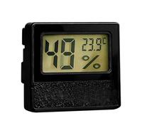 Reptile Humidity Gauge - Accurate Battery Operated Digital Temperature & Humidity Meter | Reptile Tank Hygrometer Thermometer | For Bearded Dragon Leopard Gecko Hermit Crab Lizard Turtle Terrarium Enc