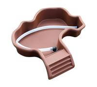 Reptile Pool, Turtle Tub, Bathing Container with Ramp Drenaje Design Alimentador Bowl Soaking Tray Habitat Accessory, Water Dish for Gecko Dragon Frog Crab Animals, 13,98 x 12,6 x 2 pulgadas