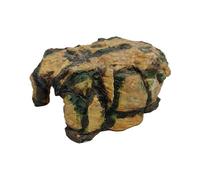 Reptile Rock Cave, Natural Rock Tortoise Hideaway, 5.91x3.94x1.97 Inches Resin Aquarium Tank & Terrarium Decoration for Lizard, Turtle, Frog and Other Small Reptiles