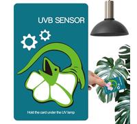 Reptile Sunlight Radiation Tester Card,Sunlight Radiation Sensor Card | Schnelltestkarte für -Sonnenlichtstrahlungslampen - Über 500 Mal einfache Messkarte für Pflanzen und Gartenarbeiten