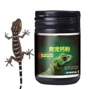 Reptile Supplement, Calcium Nutrition Powder, Natural Mineral Formula, Precise Measuring Scoop Included, 1-Pack White for Gecko Chameleon Amphibian Lizard and Health Care