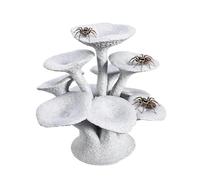 Reptile Tank Jumping Climbing Shelf | For Chameleon Tarantula Spider Lizard Living Room Balcony | Reptile Tank Jumping Dock | Mushroom Shape Multi-Leaves Realistic Station |