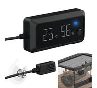Reptile Temp And Humidity Gauge, Digital Hygrometer Thermometer For Reptil