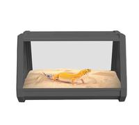 Reptile Terrarium, Habitat Cage for Bearded Dragon, Trapezoidal Design for Expanded Viewing, Secure and Ventilated Enclosure, Easy-to-Clean Material, Ideal Reptile Habitat