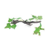 Reptile Terrarium Ornament - Fake Plant Vines, Artificial Resin Tree Branch with Suction Cup,Rattan Simulated Fake Plant Vines, Aqusarium Tree Trunk, For Fish Tank, Reptiles, Landscaping Decorations