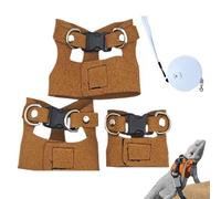 Reptile Training Harness, Bearded Dragon Harness, Pet Walking Vest, Small Animal Harness, Comfortable and Sturdy Walking Vest Harness Set with 3X Sizes for Bearded Dragon Lizard Reptiles