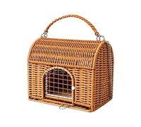 Reptile Travel Carrier - Smmooth Handles, Durrable Imitation Rattan Animal Nests, Ensurre Safe Lizard Transport Habitats, Primme Qualiity Portable Sleeping House - For Parrot Geckos Tortoises