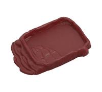 REPTILE Water Bowl - Alimentador De Tortoja | Plato De Agua De Lagarto | Plato De Reptil Fuente De Alimentación Del Cuenco De Agua Vivarium Efectos De Tanque De Serpiente Tortoja Lizard Riesgo Rock