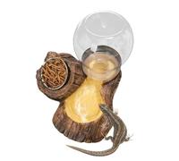 Reptile Water Dish, Feeding Drinking Bowl For Reptiles, Snake Food Water Container | Durable Terrarium Feeding Accessory, Non-Tip Habitat Dish For Turtle Tortoise Snake Bearded Dragon Lizard Chameleon