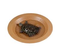 Reptile Water Dish Food Bowl - Tortoise Water Dish, Shallow Reptil Feeder, Reptile Feeding Dish | Bathing Pool, Amphibians Habitat Accessories, Pet Supplies for Gecko Snake Bearded Dragon