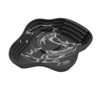 Reptile Water Dish, Tortoise Bathing Pool, 9.65x8.58x1.57 Inches Adorable Habitat Ramp Bowl, Amphibian Soaking Tray, Durable Enclosure Accessory, For Lizard Gecko Snake Frog