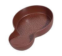 Reptile Water Dish, Turtle Pool, Anti Slip Tortoise Bowl, Lightweight Sturdy Snake, Bearded Dragon Bathing Pool for Indoor, Present, Gecko, 26.5x18x4.2cm