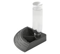 Reptile Water Dispenser - Double Compartment Feeding Feeder | Bearded Dragon Water Dish Fountain Bite-Proof, Smooth Continuous Fresh Water Stream Quick-Refill Reptile