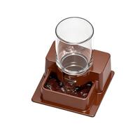 Reptile Water Fountain - Automatic Terrarium Dish for Tortoise Gecko | BPA Free with Gentle Flow, Easy to Clean Reptile Drinking Dispenser, Feeding and Hydration Access for Lizard Snake Frog H