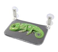 Reptile Window Perch, Foldable Suction Cup Hammock, 11.81x17.72 Inches Washable and Reusable Lizard Bed, Breathable Mesh, Reptile Lounger for Chameleon Iguana Gecko Resting, Sleeping, Playing Use