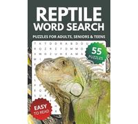 Reptile Word Search Book: Word Searches about Reptiles, Snakes & Lizards | 6x9 inches, 110 pages, 55 Puzzles | Gift for Vacations, Holidays and Relaxing Times