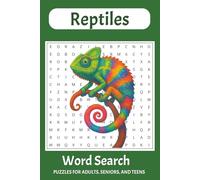 Reptile Word Search Puzzle Book: Word Searches with Easy to Read Print about Snakes, Lizards, Turtles and More | 6x9 inches, 110 pages | 50+ Puzzles... Great for Vacations, Holidays and Free Time