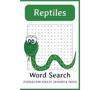 Reptile Word Search Puzzle Book: Word Searches with Easy to Read Print about Snakes, Lizards, Turtles and More | 6x9 inches, 110 pages | 50+ Puzzles ... Gift for Learning, Holidays and Free Times