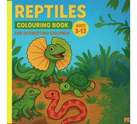Reptiles colouring book for interesting children