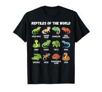 Reptiles del Mundo Tortuga Serpiente Lagartija Dibujos Camiseta
