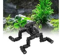 Reptiles Mist Sprinkler Rainforest Tank Boquilla de enfriamiento para mascotas ajustable Reptil ajustable Forest Super Fogger Mist System System de enfriamiento negro para la selva