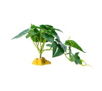 Reptiles Planta Ocultar Hierba Hojas Flexibles Terrario Jungla Hábito Para Lagartijas Serpiente Decorativa Falsa Planta Artificial Decoración