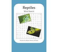 Reptiles Word Search Activity Book: Word Searches with Easy to Read Print about Reptiles, Lizards, Snakes and More | 6x9 inches, 110 pages | 50+ Puzzles... Gift for Vacations, Holidays, and Free Times
