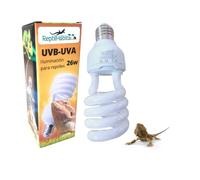 ReptilHábitat Bombilla UVB 5.0 10.0 UVA Reptiles lámpara UVB 26w para tortugas pogonas factor (5.0)