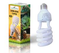 ReptilHábitat Bombilla UVB 5.0 UVA 26W para Terrario de Reptiles, Plantas y Tortugas, Lámpara E27 Ideal para Tortugas y Pogona