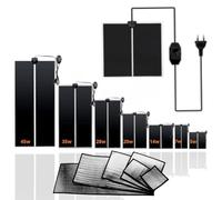 ReptilHábitat - Manta Calor para Reptiles 5w 7w 14w 20w, 28w, 35w 45w con Esterilla Reflectante - Manta Térmica Tortuga con Temperatura Ajustable, con termostato Invernadero (7w - 15x28 cm)