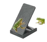 Reptilien Sonnenbad-Rampe - Höhenverstellbare Kletterrampe Für Bartagamen | Ruheplatz Echsen Terrarium | Bademöglichkeit Schildkröten Frösche | Terraristik Zubehör Für Haustiere