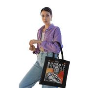 REPUBLIC OF CALIFORNIA ARCTT018-BK Tote Bag le Love, Está Survalorado - Bolsa Humorística y Escalonada para los Escépticos del Amor,Negro, Negro, 38 X 42 CM, Utilidad