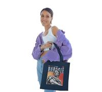 REPUBLIC OF CALIFORNIA ARCTT018-NA Tote Bag le Love, está sobrevalorado - Accesorio moderno y original, marino, azul marino, 38 X 42 CM, Utilidad