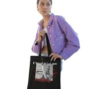 REPUBLIC OF CALIFORNIA ARCTT020-BK Tote Bag El Amor mató a mi amiga - Bolsa de tela original y escalonada, negro, Negro, 38 X 42 CM, Utilidad