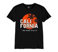 REPUBLIC OF CALIFORNIA "California No Bad Days BOREPCZTS069 - Camiseta para niño, Color Negro, Talla 12 años, Negro, 12 años