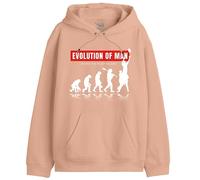 Republic Of California "Evolution of Rugby UXREPCZSW030 - Sudadera para Hombre, Talla S, Coral, S