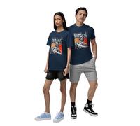 Republic of California Le Love, C’EST Surfait imprimé T-Shirt Couple Unisexe - Cadeau Couple Coton Col Rond Manches Courtes - Haut Amour pour Hommes et Femmes,X-Large_Navy