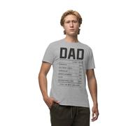 Republic of California Men's Dad Best Job imprimé T-Shirt Father's Day Gift - Men's Christmas Dad of Love Grandpa Stepfather Husband Birthday Gift,Gris_Large