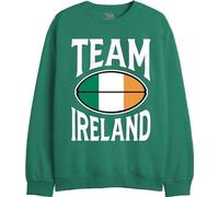 Republic Of California "Team Ireland UXREPCZSW050 - Sudadera para Hombre, Color Verde, S, Verde, S
