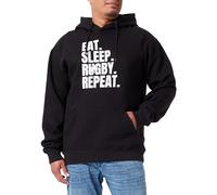 Republic Of California UXREPCZSW029 Sudadera con Capucha, Noir, L para Hombre